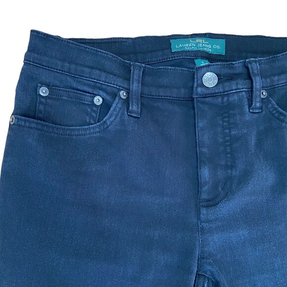 LRL Lauren Jeans Co Ralph Lauren Classic Straight Black Jeans Women’s Size 6 - Picture 4 of 10